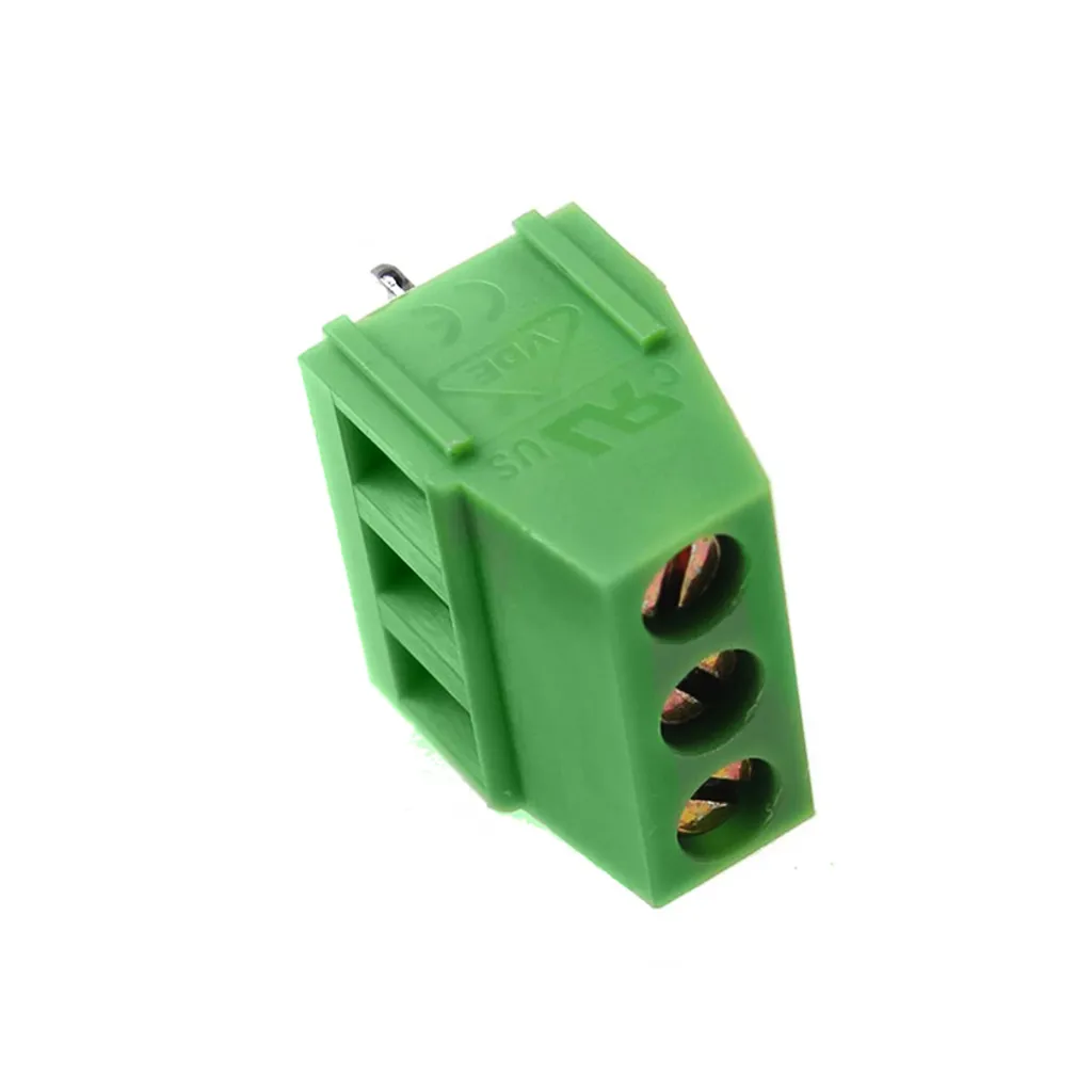 خرید ترمینال پیچی 3 پین KF128 صاف از خزر الکترونیک - انواع ترمینال و کانکتور