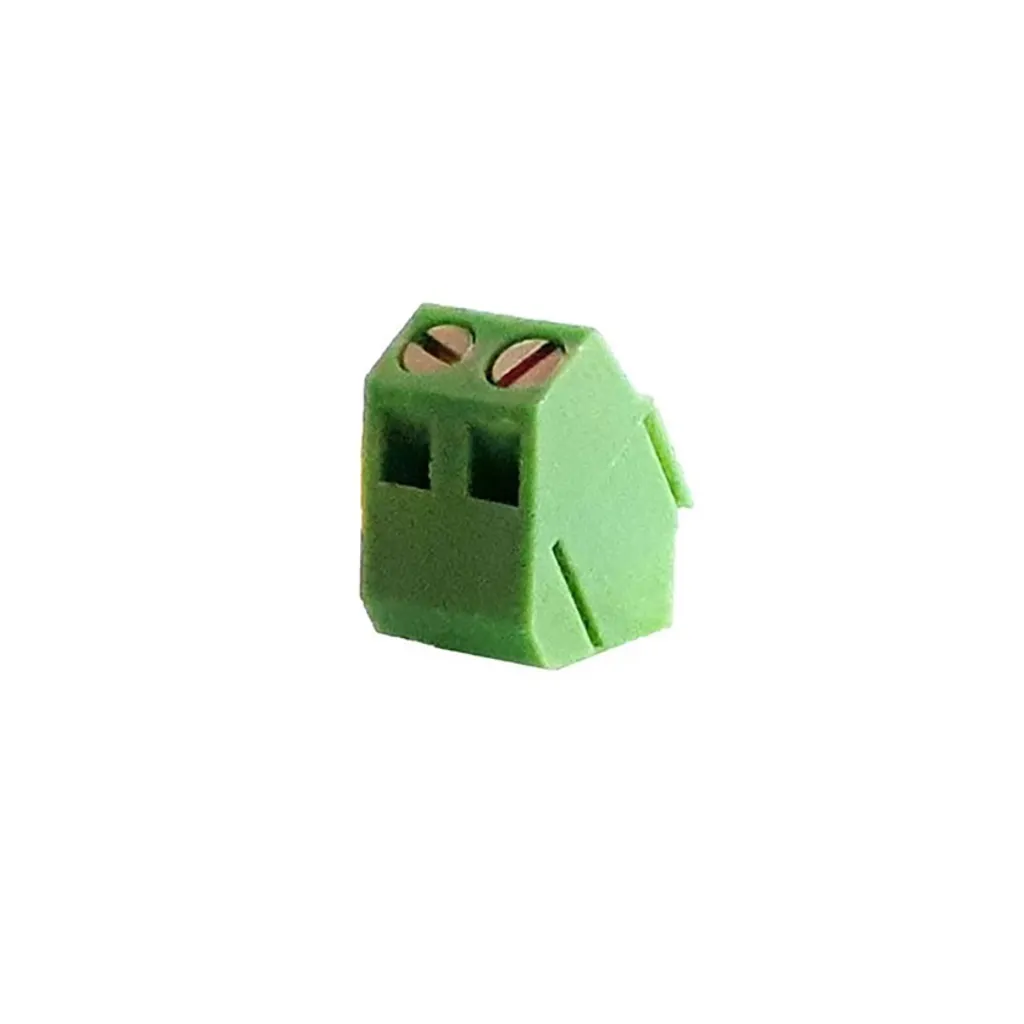 خرید ترمینال پیچی 2 پین 45 درجه KF103 نر صاف از خزر الکترونیک - سوکت پمپ اب