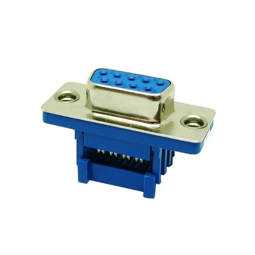 خرید کانکتور D-SUB DB9 فلت خور نری صاف و مادگی صاف
