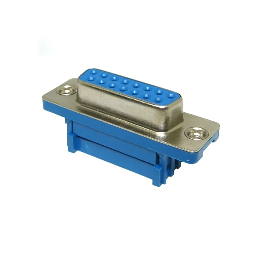 خرید کانکتور D-SUB DB15 فلت خور نری صاف و مادگی صاف