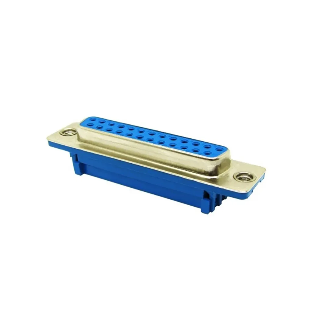 خرید کانکتور D-SUB DB25 فلت خور نری صاف و مادگی صاف