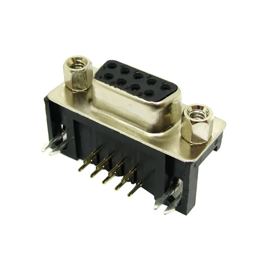 خرید کانکتور D-SUB DB9 رایت انگل نری و مادگی