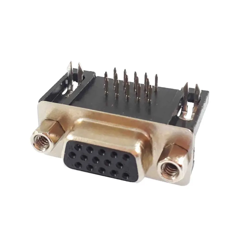 خرید کانکتور DB15 VGA رایت انگل نری و مادگی